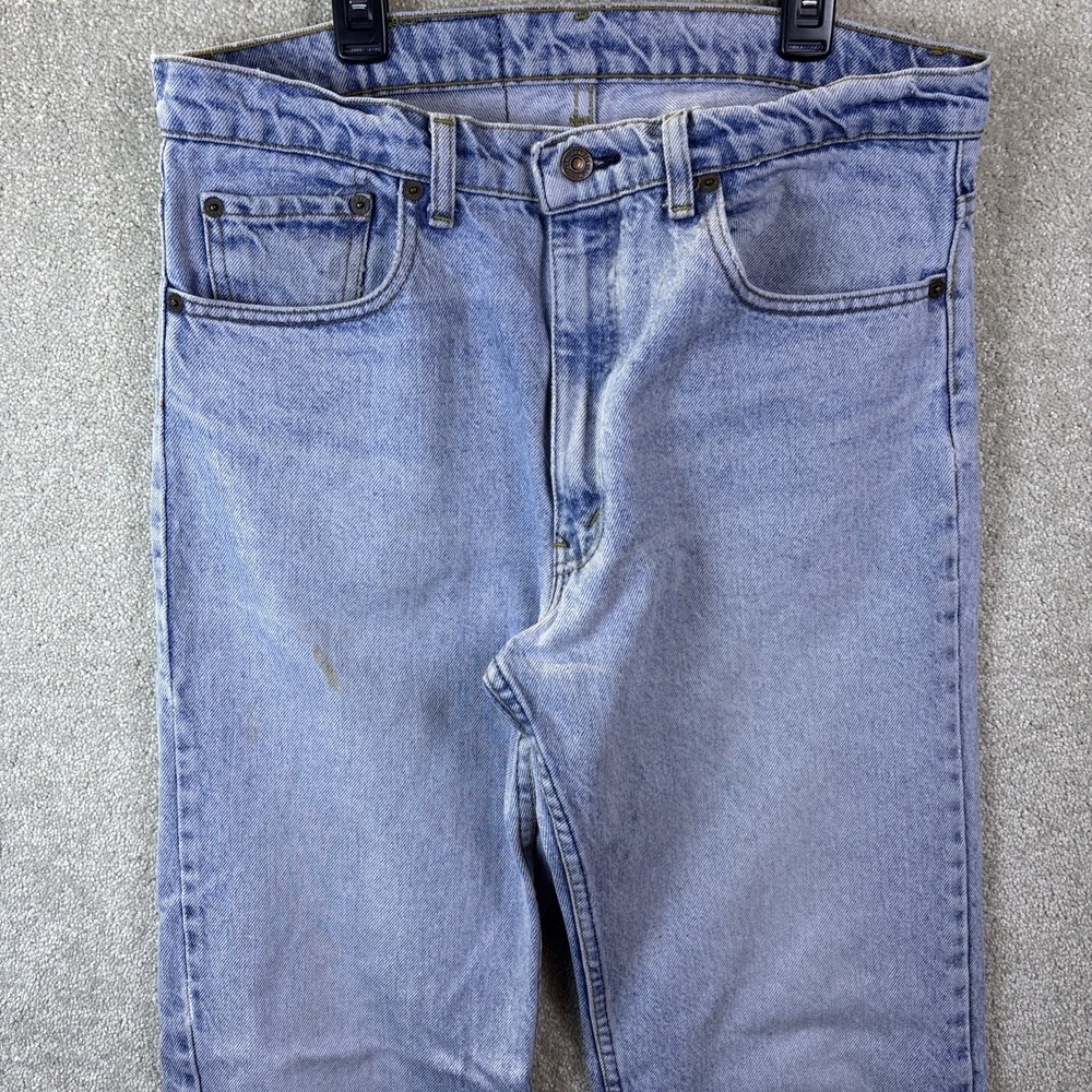 Vintage Levi's 505 Jeans Mens‎ 34 Light Blue Straight Leg Denim USA Made 1980s